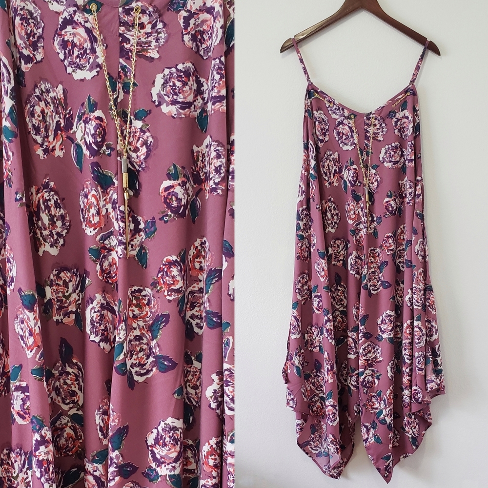 Purple Floral Dress